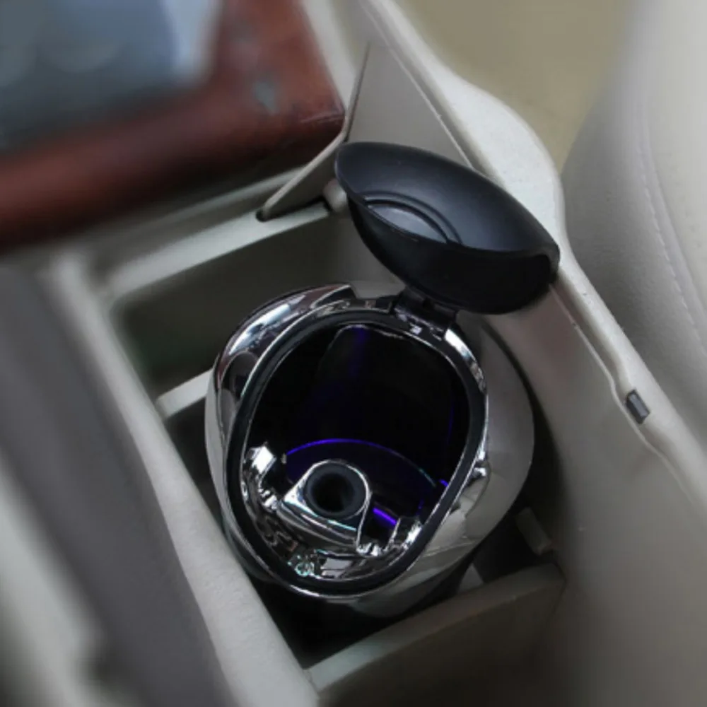 Portable Auto Truck Cigarette Smoke Ash Holder Car Ashtray Cup with LED Light | Автомобили и мотоциклы