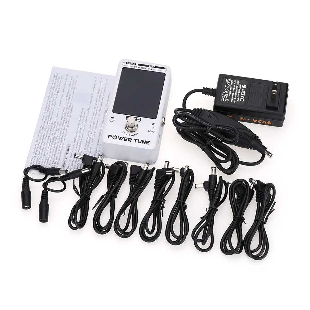 Высокое качество JOYO Электрический тюнер бас-гитары и 8 портов мульти-Мощность