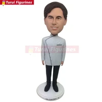 chef personalized gift bobble head clay figurine based on customers photos birthday cake topper party cake topper husband boyfr