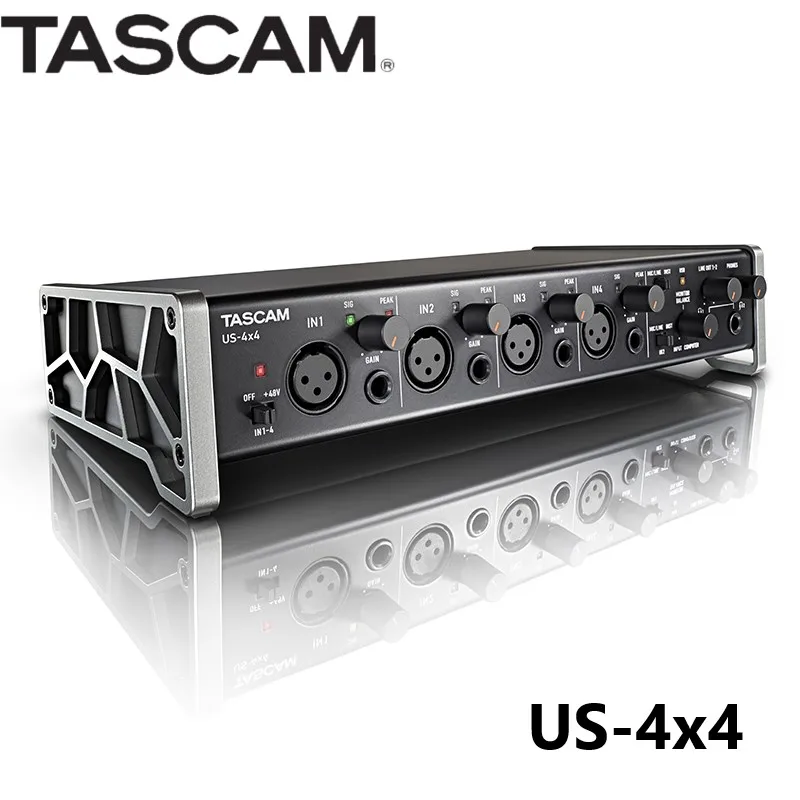 Tascam US 4x4 4 канальная USB аудио MIDI интерфейсная компьютерная звуковая карта
