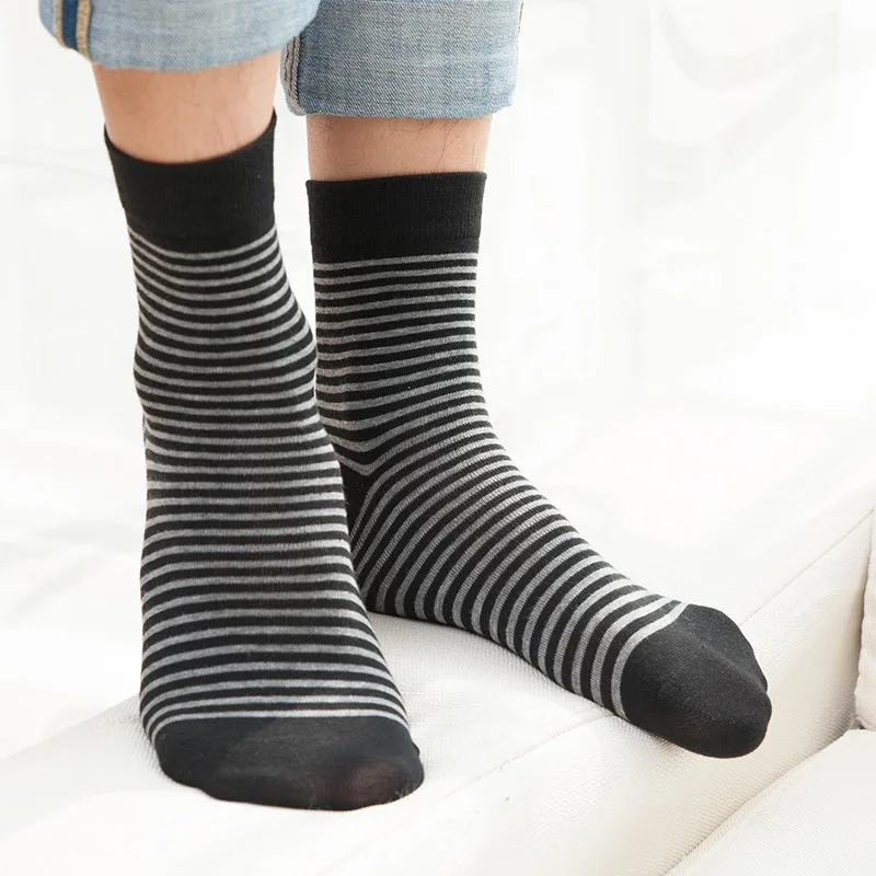 5 пар/партия мужские хлопковые носки в полоску|cotton socks men|business mensocks men |