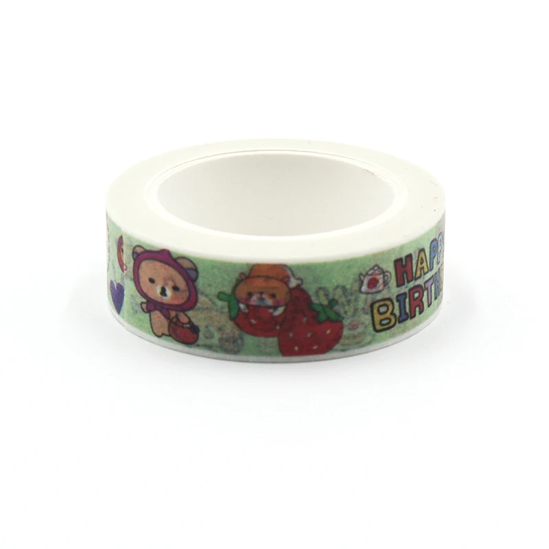1 шт. Маскировочная лента 15 х10 м|tape diy decoration|tape kawaiibear washi tape |