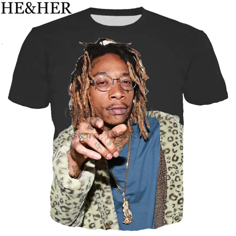 Новая популярная Футболка wiz khalifa для мужчин и женщин модная крутая футболка с 3D