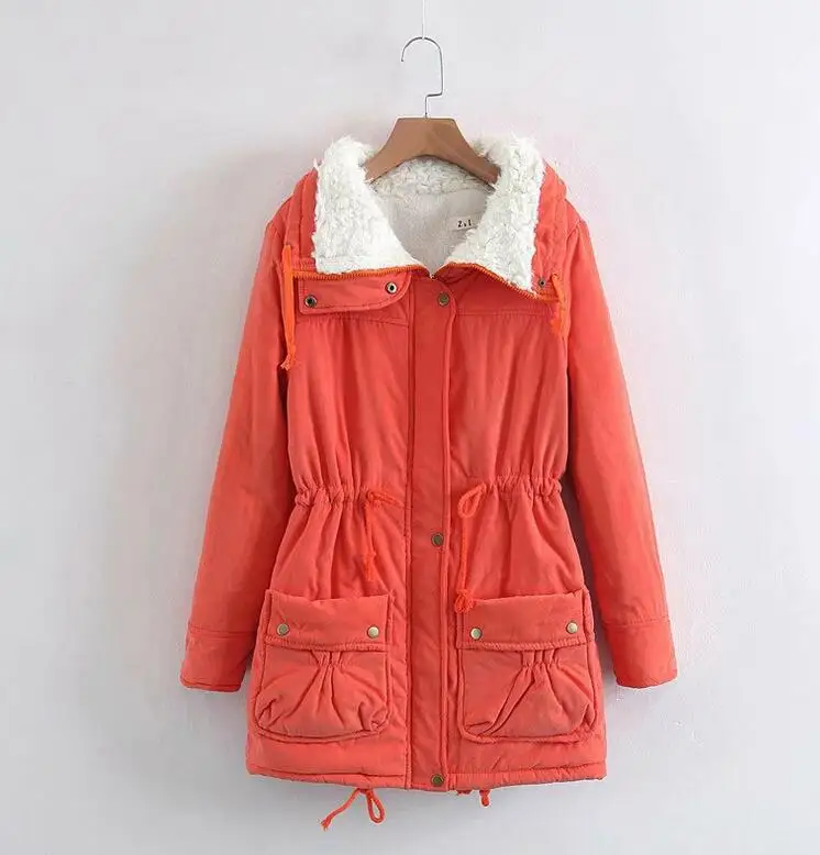 Новое осенне-зимнее женское хлопковое пальто средней длины стеганая тонкая