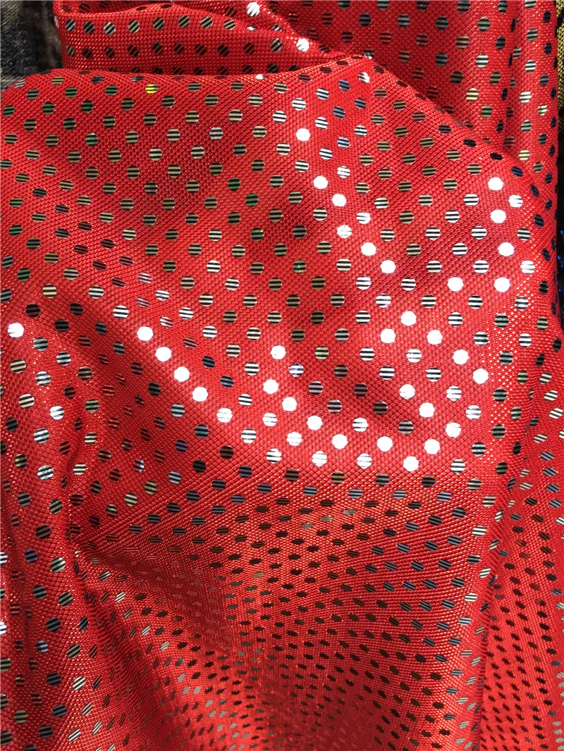 Вышитый тюль французское Сетчатое кружево с блестящим дизайном в горошек для