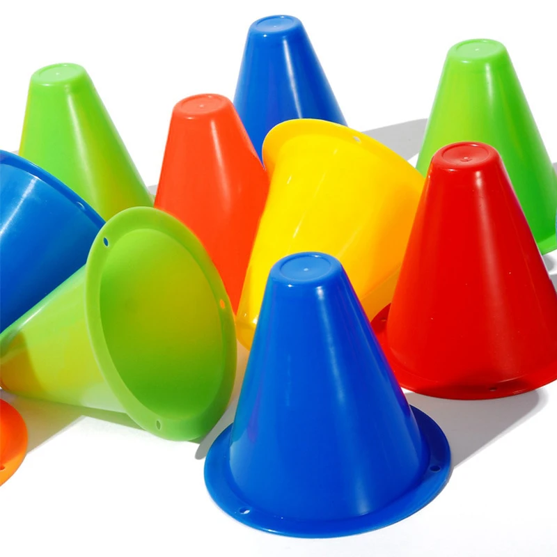 10 шт./лот мини Спорт Футбол небольшой тренировочный конусный цилиндр на открытом