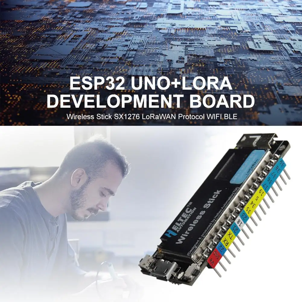 ESP32 Uno LORa макетная плата Беспроводная палка SX1276 протокол LoRaWAN wifi BLE|Печатные платы|