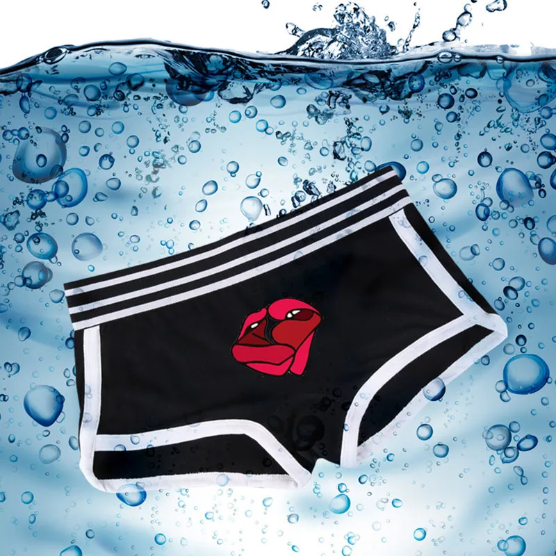 Трусики с принтом в стиле Пикачу с героями мультфильмов для девушек, нижнее белье со средней талией, нижнее белье для девочек, дышащие трусы-боксеры в полоску с поясом для студентов