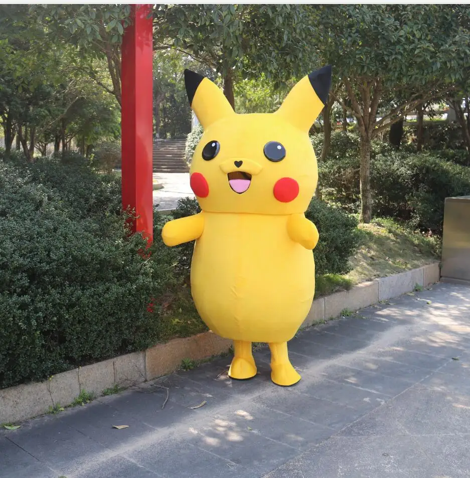 A Материал EVA голова и губчатый материал тело высокого качества косплей костюмы для костюм талисмана Пикачу необычное платье есть - Цвет: A
