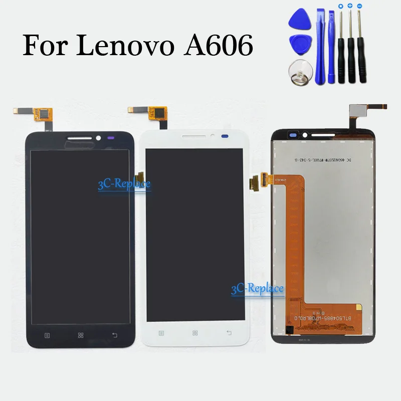 Оригинальный белый/черный 5 0 дюймов для Lenovo A606 ЖК-дисплей + дигитайзер сенсорный