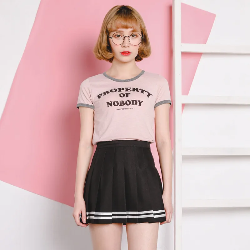 2020 корейский консервативный Стиль Высокая талия женские юбки Новая мода