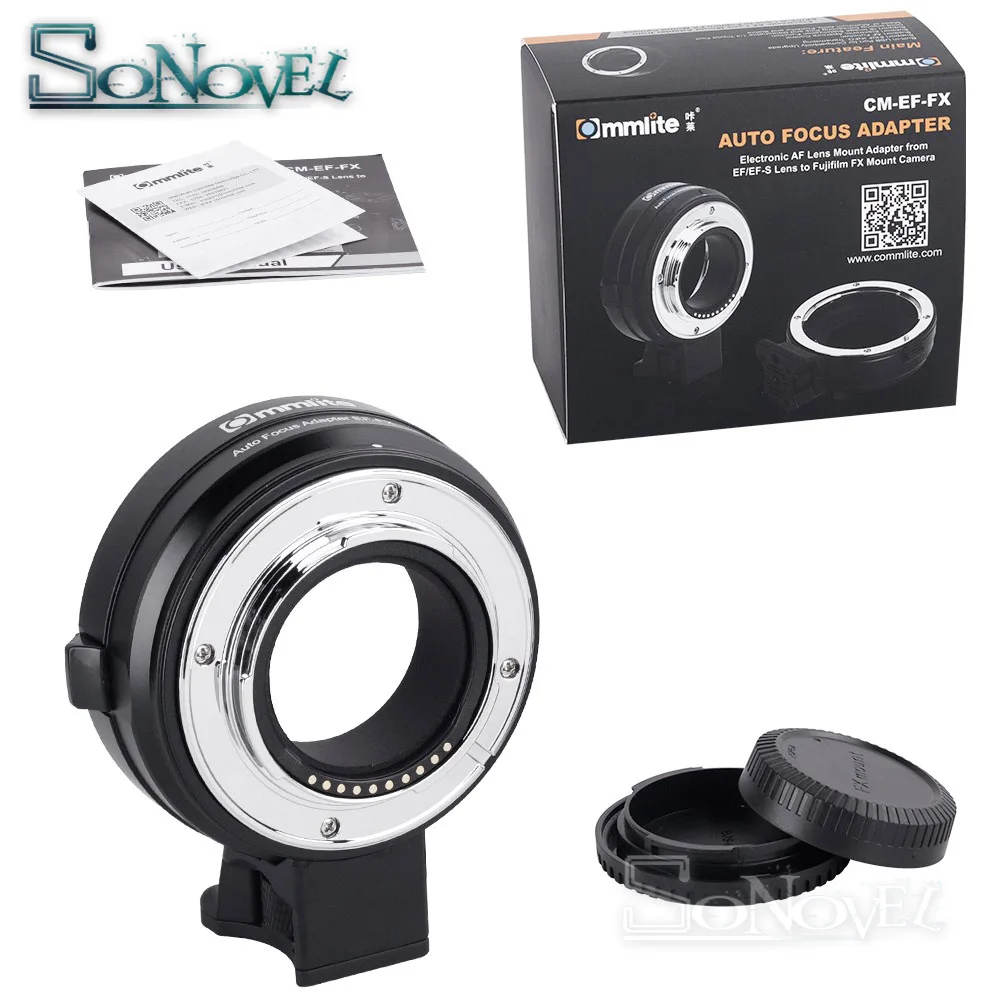 Commlite CM EF FX электронный адаптер для крепления объектива с автофокусом Canon EF/EF S