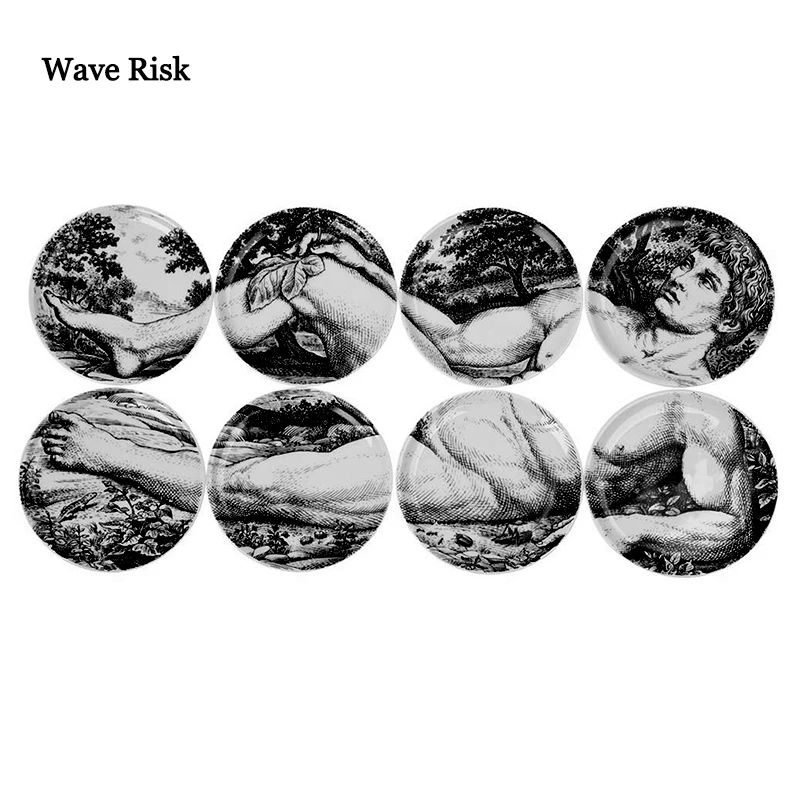 Лежа вниз Adam декорированная настенная тарелка висящая керамическая ваза ремесло