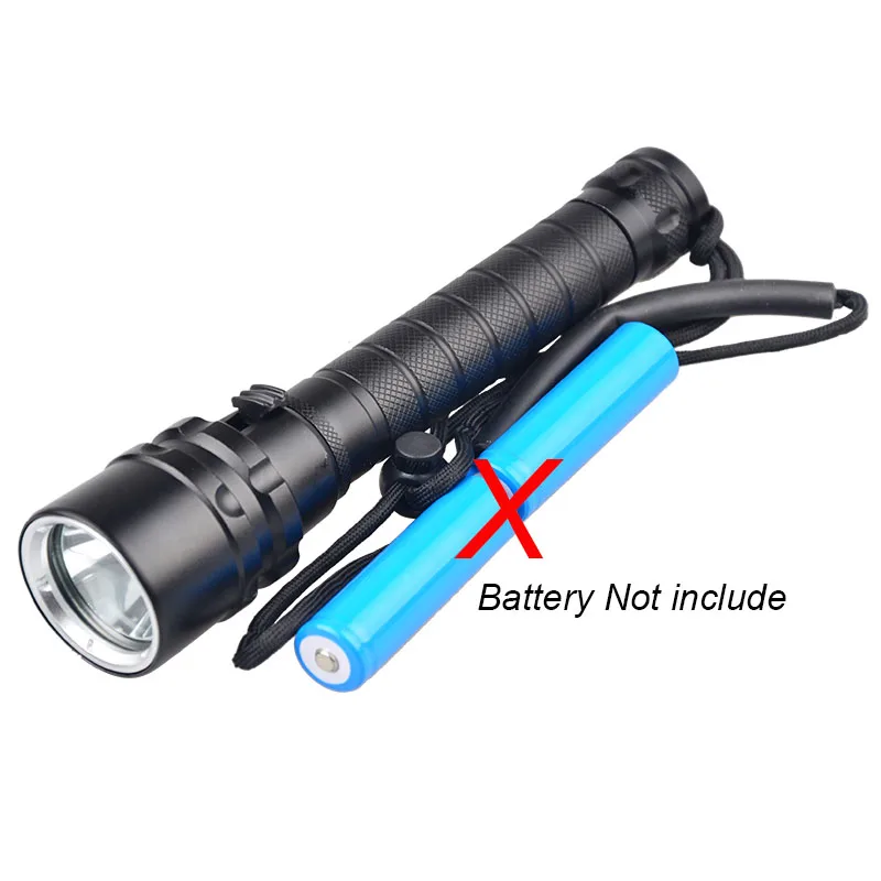 TMWT подводный дайвер фонарик XM-L2 led T6 свет лампы Водонепроницаемый 18650 аккумуляторная батарея белого и желтого цвета свет