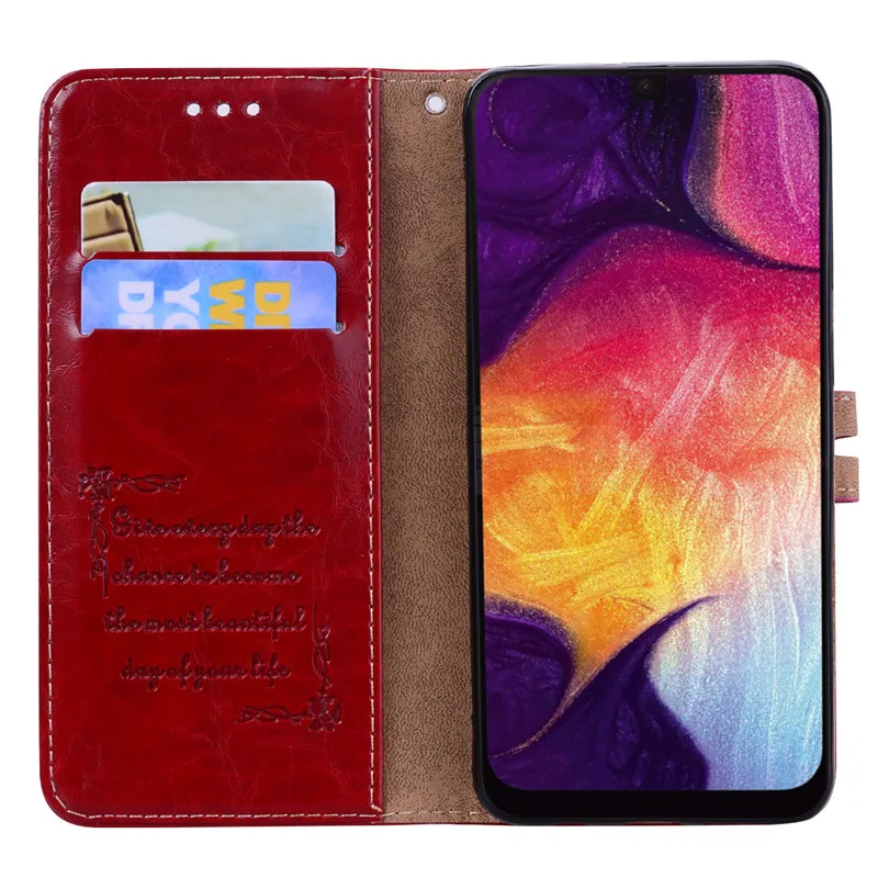 Роскошный кожаный флип-чехол для samsung Galaxy A50, чехол, мягкий силиконовый кошелек, подставка, флип-чехол для телефона, чехол для samsung A50, чехол