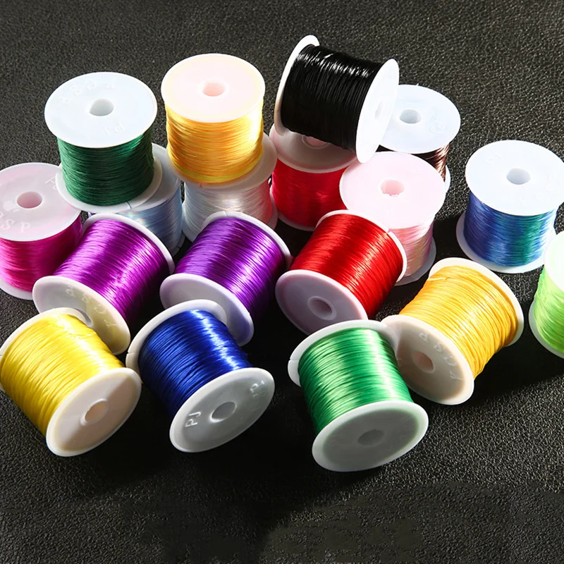 60 метров красочные плоские Кристалл Бисероплетение провода шнур