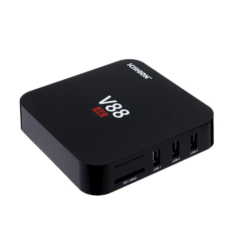 Приставка Смарт ТВ SCISHION V88 4K Android 5 1 Rockchip + 8 ГБ 4 ядра USB Wi Fi ГГц|4 core|8g ramusb ram |
