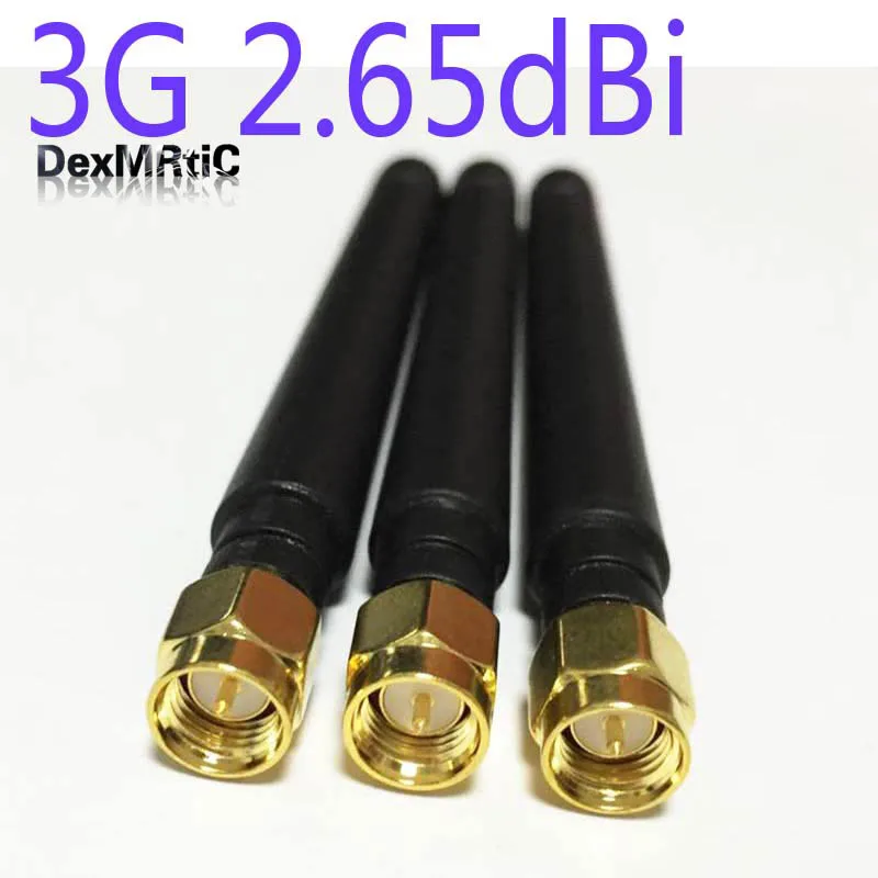 1 шт. 3G антенна SMA мужской 2.65dBi 850/900/1800/1900/2100 МГц UMTS 95 мм длиной для Беспроводной