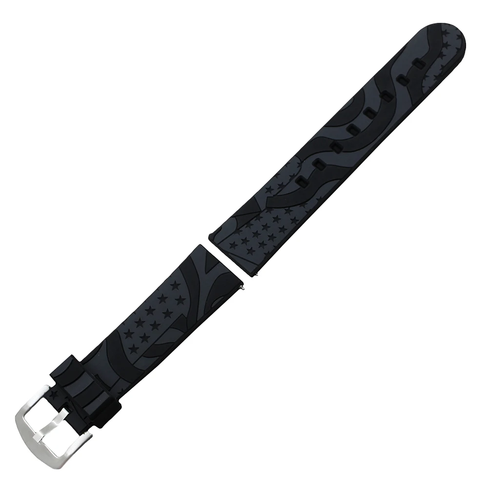 Силиконовый резиновый ремешок для часов 22 мм LG G Watch W100/R W110/Urbane W150 с быстросъемным