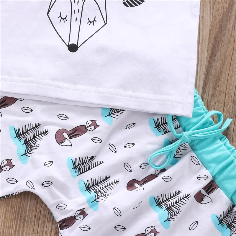 Летний комплект одежды pudcoco для новорожденных мальчиков и девочек футболка с