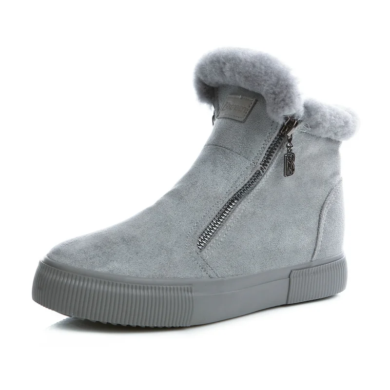 Брендовые женские ботинки женская зимняя обувь теплые зимние модные замшевые