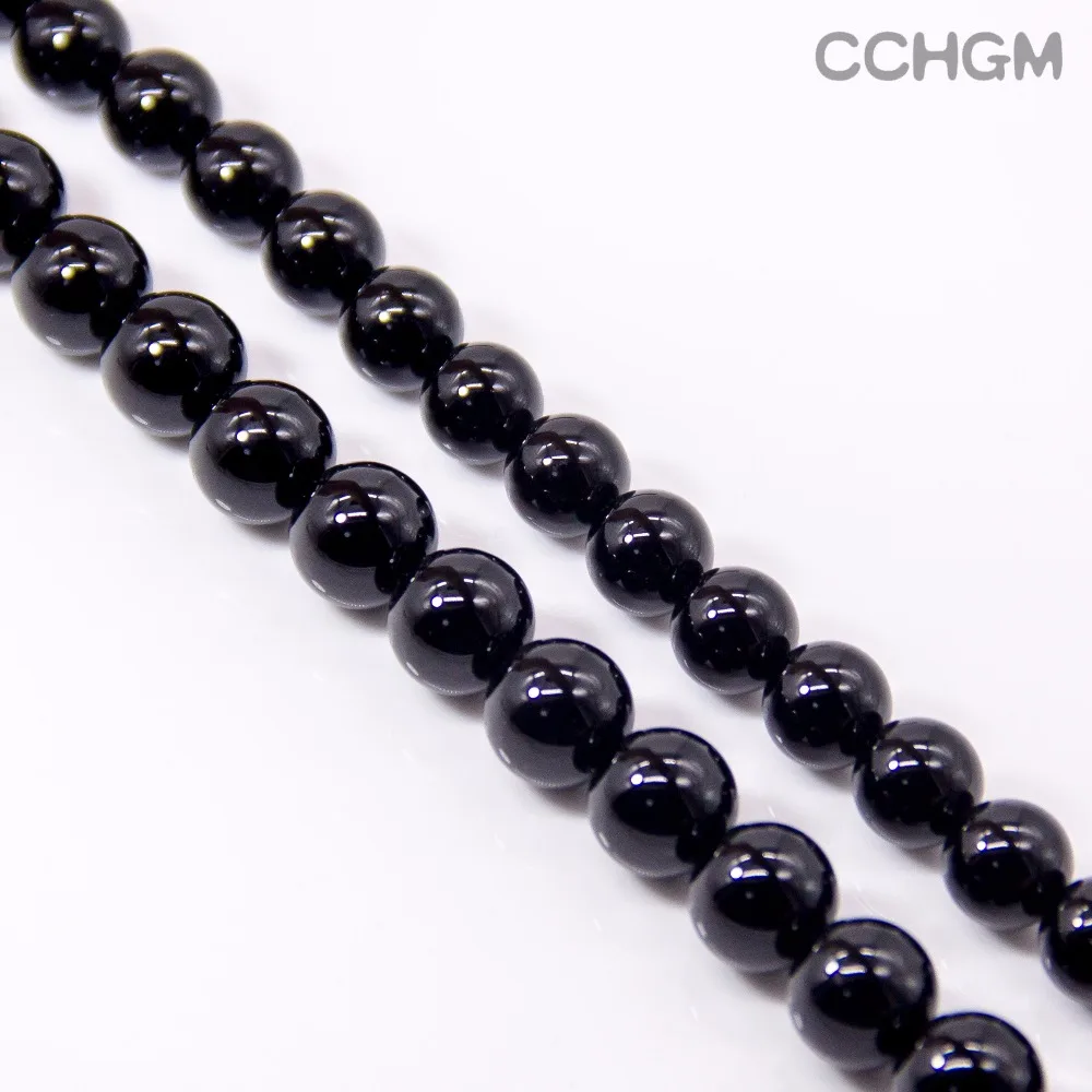 CCHGM Лидер продаж оптовая продажа полированные бусины из натурального черного