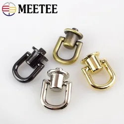 MEETEE 10/20 штук сумка сторона пряжки с зажимом металлические ручки для Сумки сумка Аксессуары для ванной комнаты молния Застежка собака аппаратные средства "сделай сам" украшения ZK561