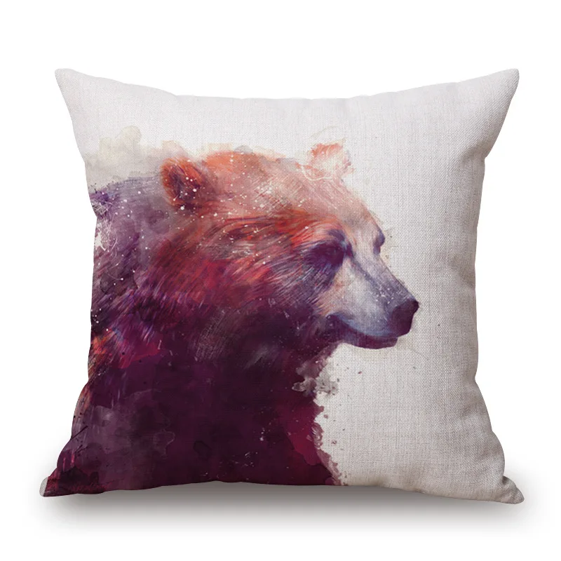 Модный высококачественный декоративный Чехол Подушка с изображением животных
