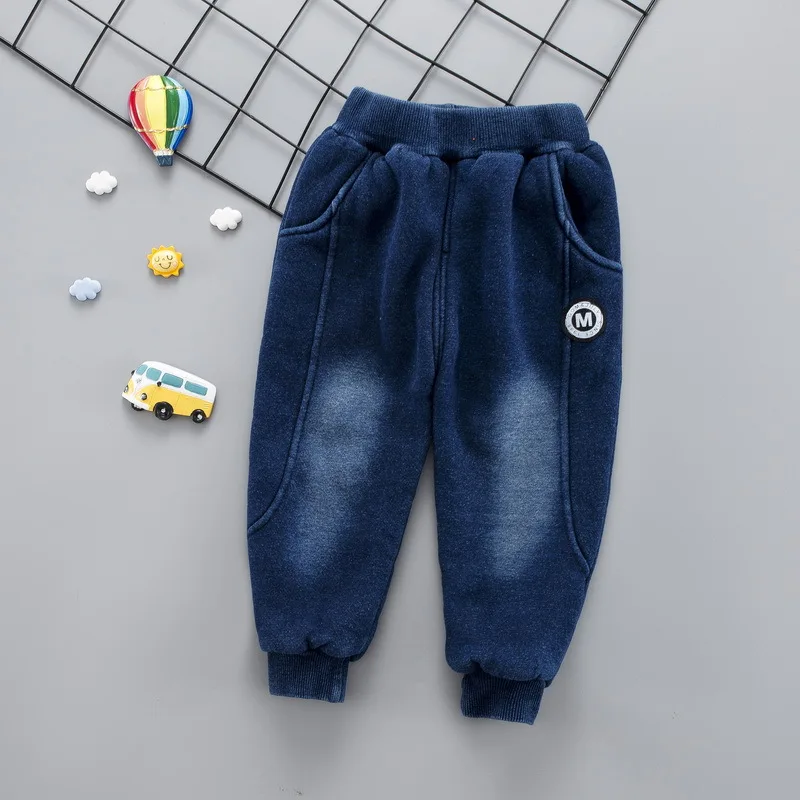 Baby Full Length Pants Cotton Soft Toddler 2018 Winter Harem Newborn Casual Trousers Loose Infants Elastic Navy Blue |