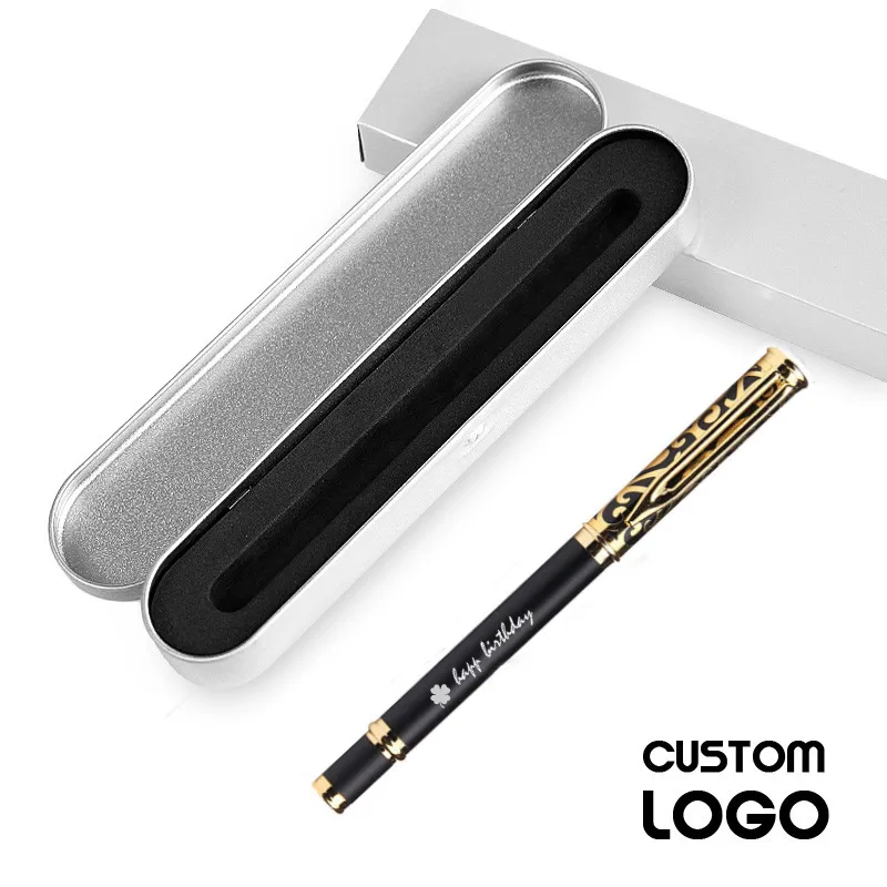 Роскошная деловая металлическая шариковая ручка мужской подарок для офиса школы