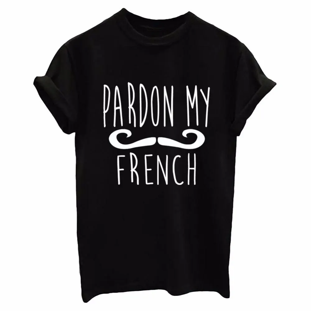 Футболка женская с надписью на французском языке из хлопка|t shirt|women tshirtwomen tshirts cotton