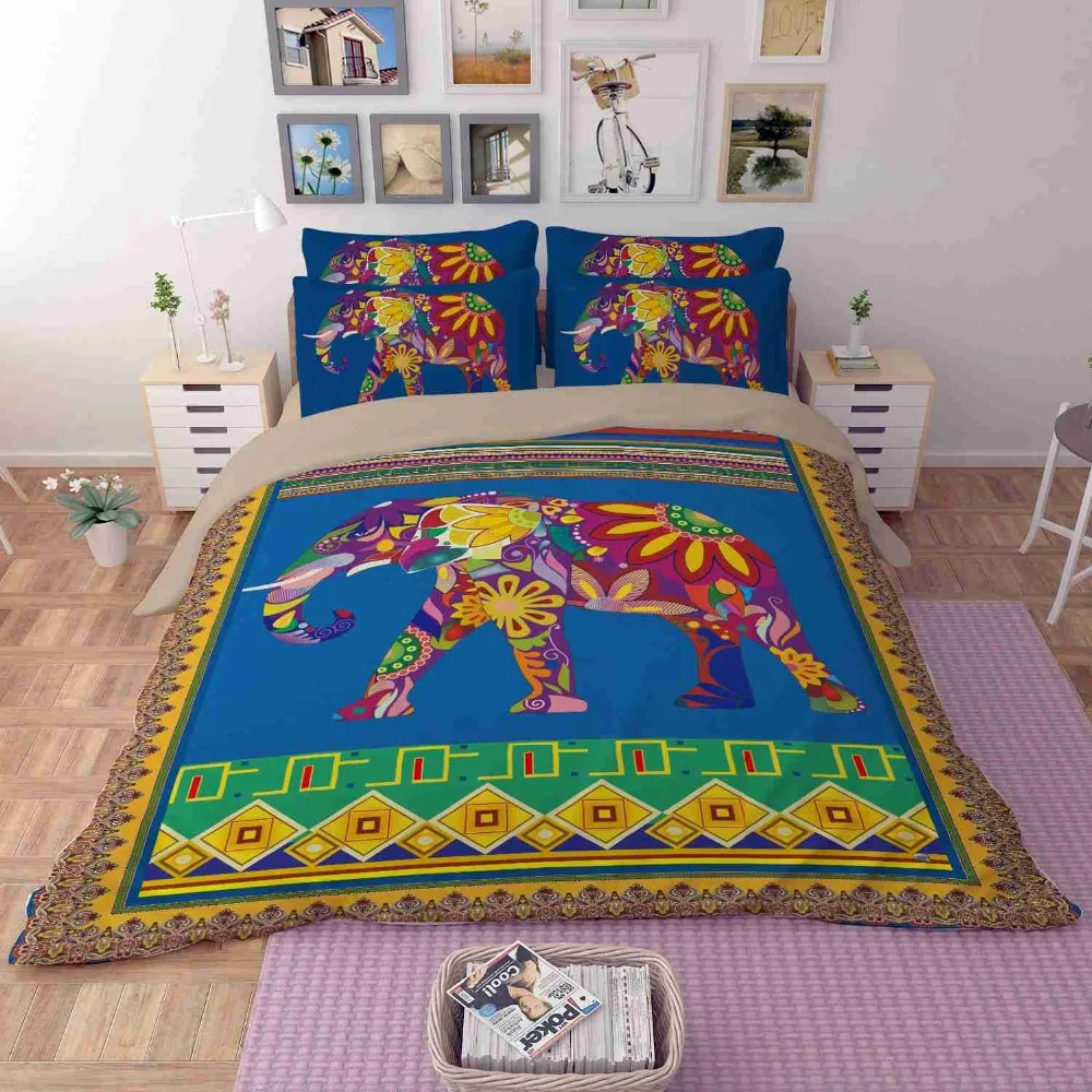 Бесплатная доставка! Новые 3 шт/4 шт Boho Natinal стильные постельные принадлежности