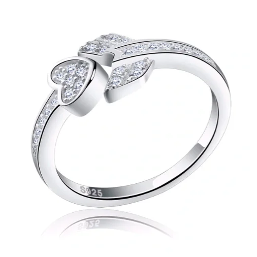 Высокое качество Свадебные блестящие 925 Серебряные кольца Лидер продаж в