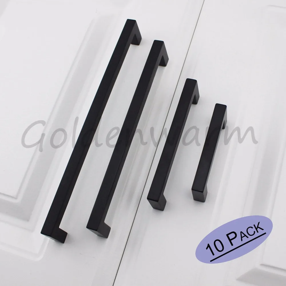 Черные ручки для шкафа 12 мм * квадратные кухонного металлические двери круглые на