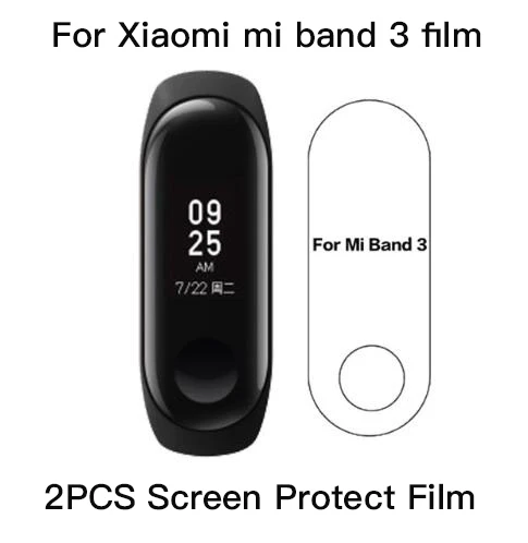 Mi band 4 ремешок Lu mi nous силиконовый браслет регулируемый цветной ремешок на запястье для xiaomi mi 43 смарт-браслеты светится в темноте - Цвет: only 2pcs film