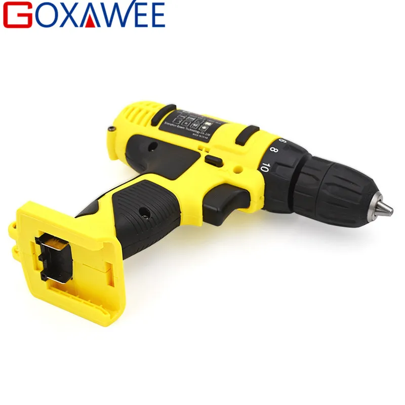 GOXAWEE 21 V/12 V/16,8 V электрический шуруповерт с перезаряжаемые литиевые батареи мини-дрель 2-Скорость Беспроводной Мощность инструмент