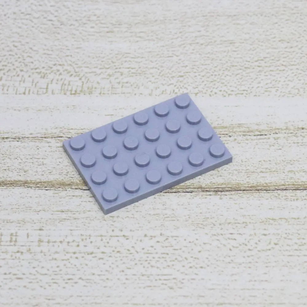 Light Grey 20 шт. пластина 4X6 строительные блоки кирпичи части DIY творческие игрушки для детей совместимый с лего пластины 3032 Базовая пластина - Цвет: Light Grey