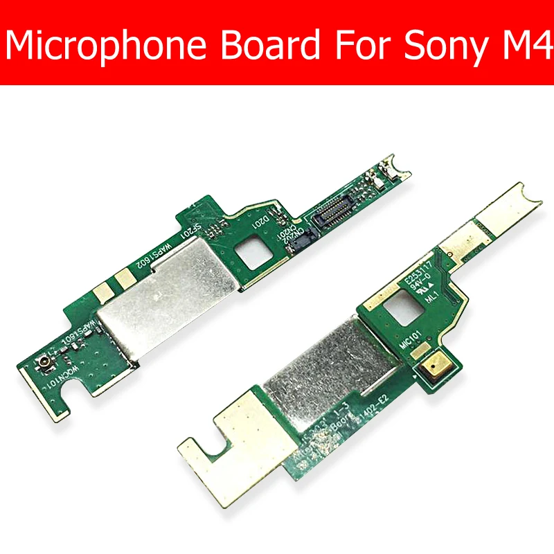 Настоящая антенна микрофонная плата для sony Xperia M4 Aqua E2353 E2333 Mic PCB гибкий кабель для замены, ремонта, хорошо протестирован