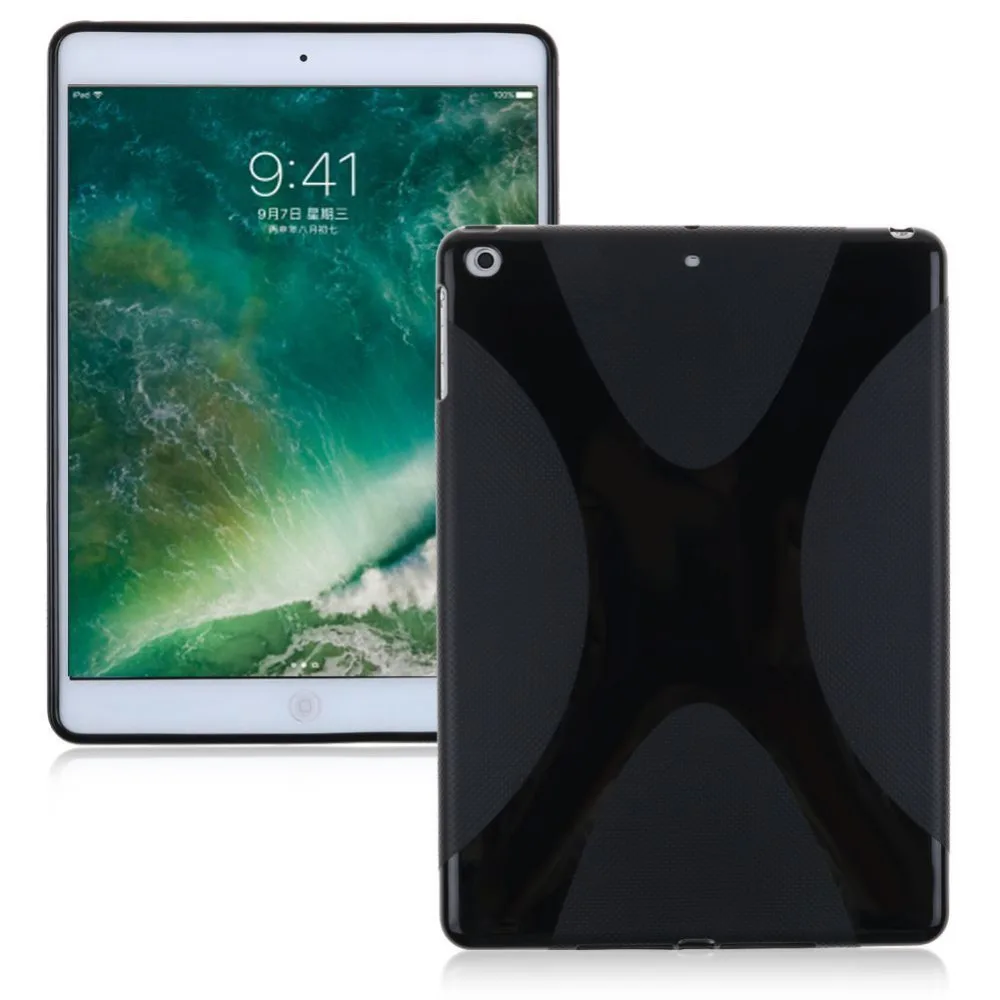 Матовый силиконовый защитный чехол X Line из ТПУ для Apple iPad 9 7 2018 2017 Air Tablet|bag for ipad|cover