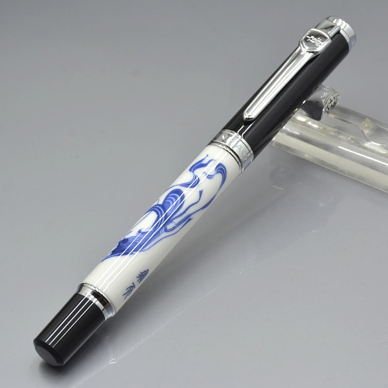 Высокое качество JINHAO 8802 белая фарфоровая шариковая ручка школьная офисная