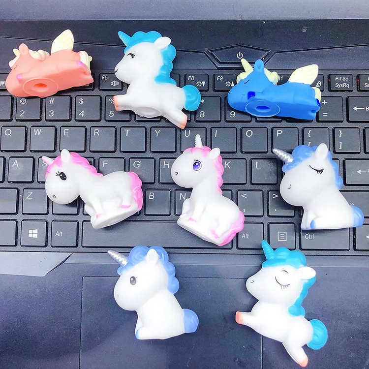 1set 8pcs Birthday Cake Toppers Cupcake Topper Kids Birthday Cute Rainbow Unicorn Party Cake Decoration