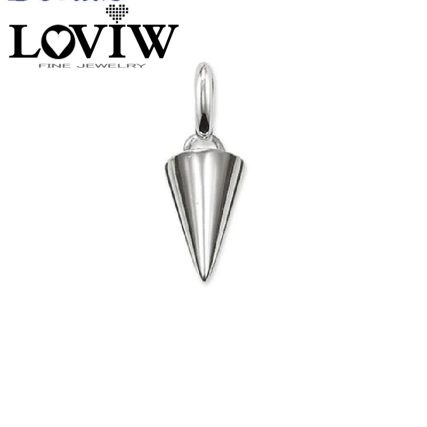 Серебряная подвеска шип в Европейском стиле DIY шарма бусины комбинация хорошее