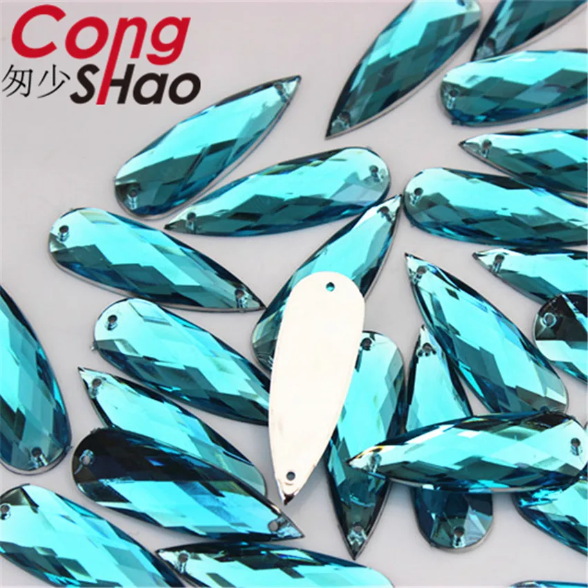 Красочные Акриловые стразы Cong Shao 50 шт. 10*30 мм кристаллы и камни с плоской задней