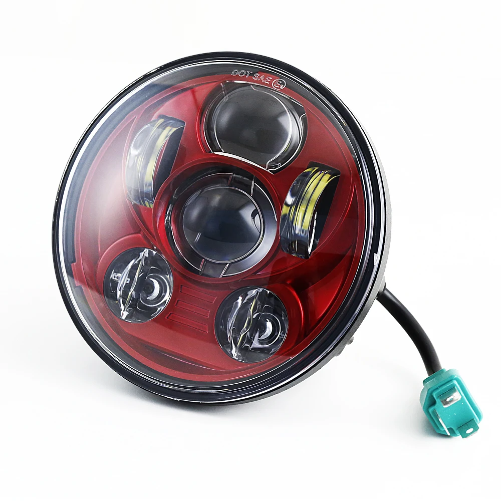 Мотоцикл Headlihgt с креплением 5 75 дюйма для Honda VTX 1300 / 1800 C R S 3/4 дюймов красный