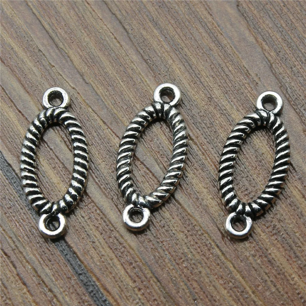 20 шт./лот ювелирные изделия DIY ручной работы ремесло Подвески античный серебряный
