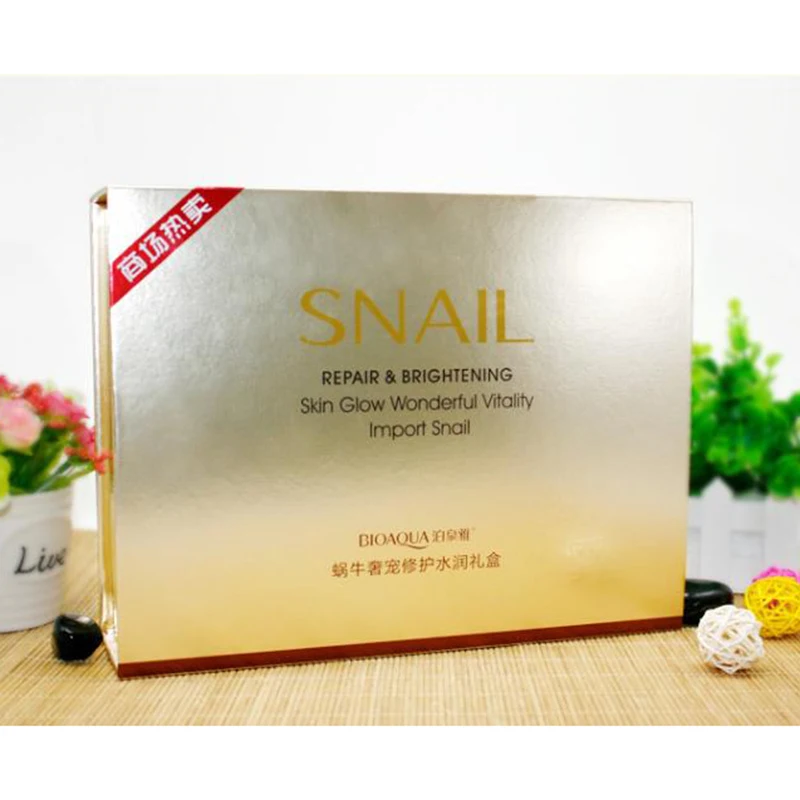 Улиточная эссенция увлажняющий отбеливающий набор для ухода за кожей крем лица BB