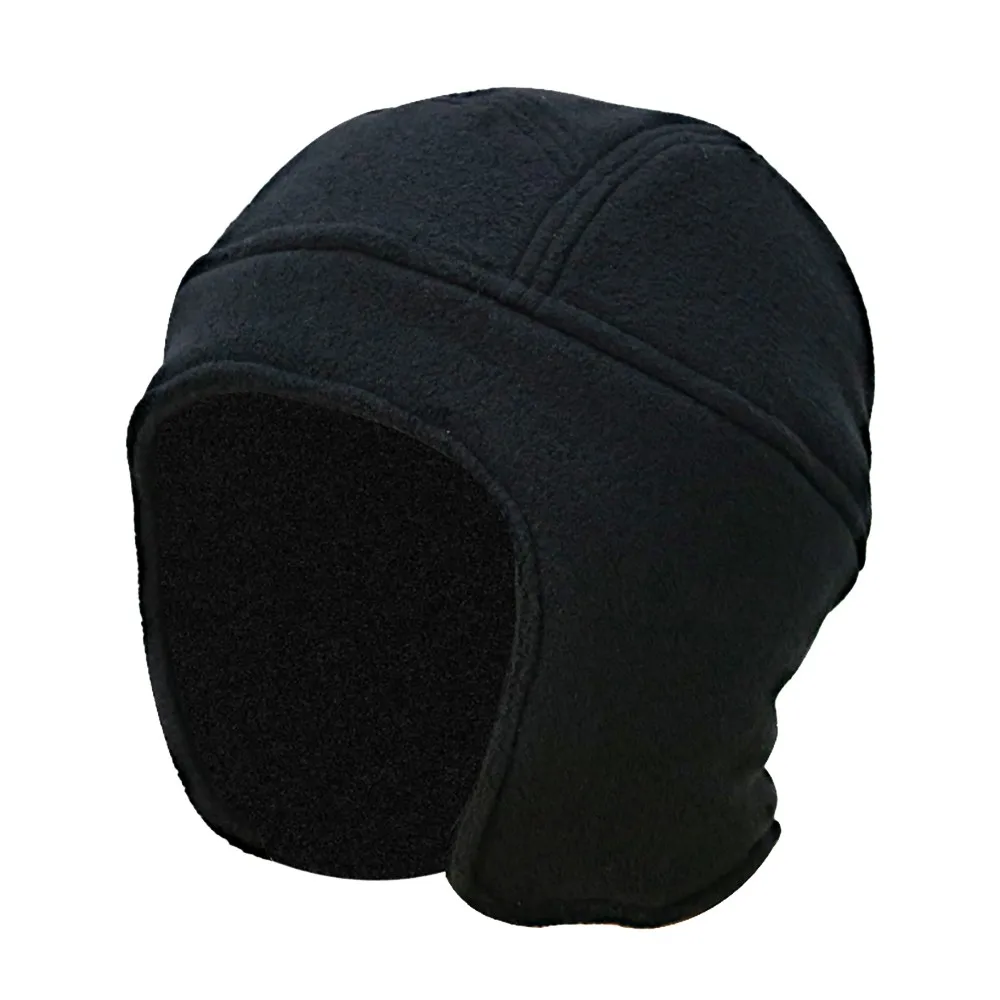 

Mens Women Winter Outdoor Solid Color Fleece Earflap Hat Caps Ears Warm Hat #W