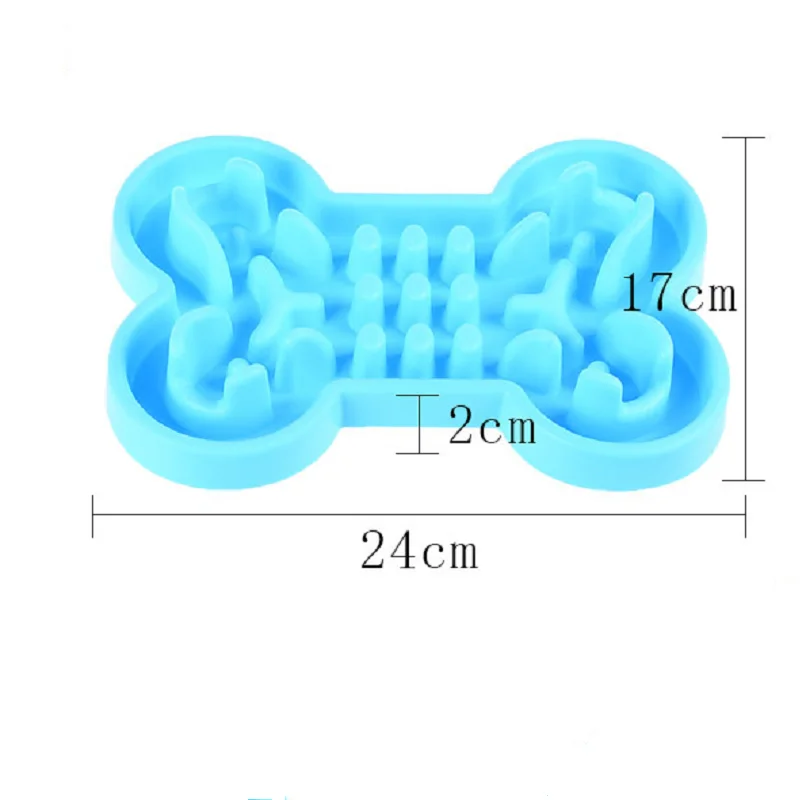Pet кость головоломка силиконовые slow food дроссель чаша конструкция колонки