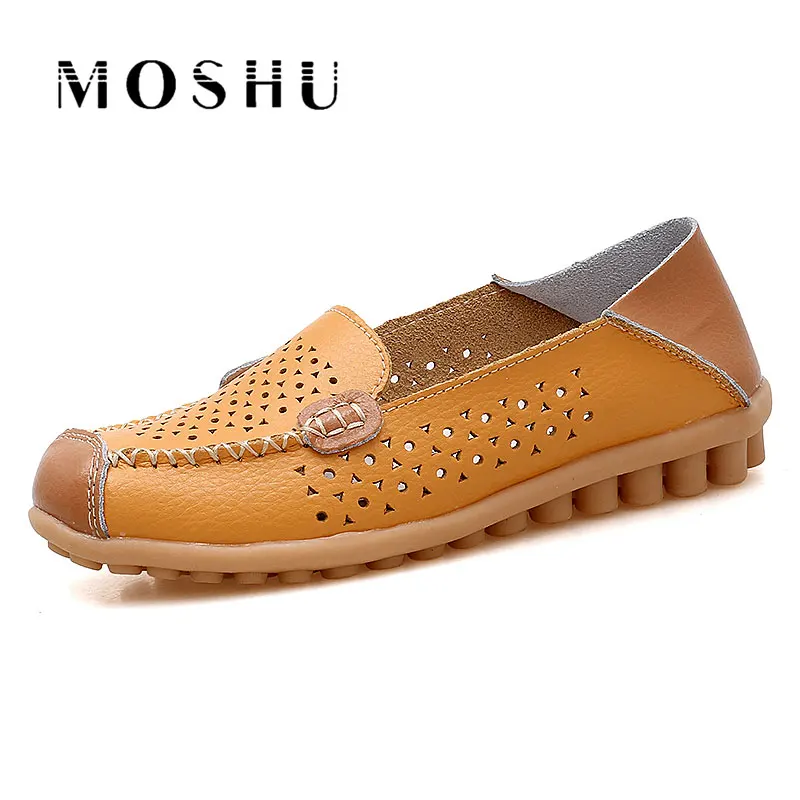 Женские балетки на плоской подошве Летние лоферы с закрытым носком из