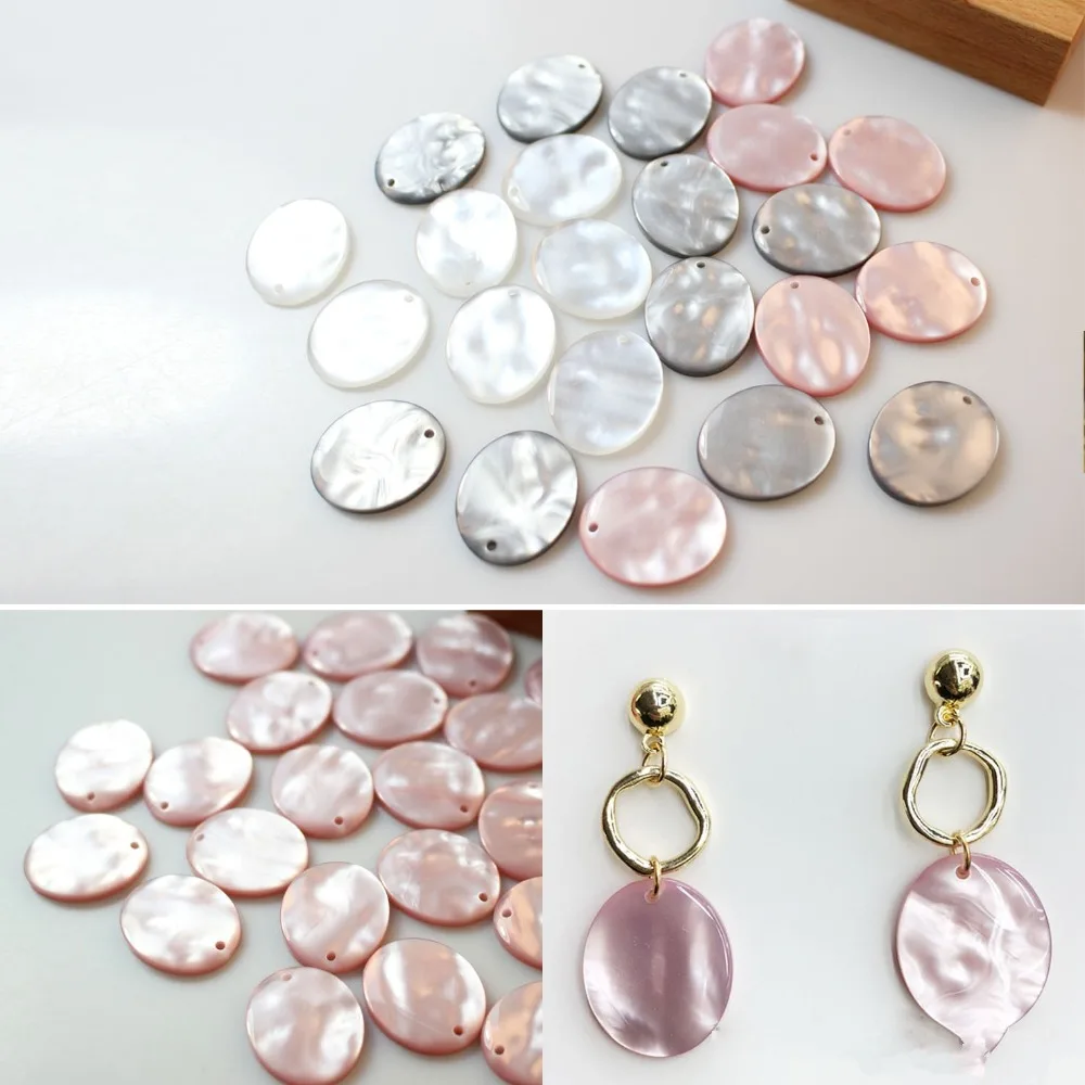 

2019 Spring style 50pcs/lot color printing geometry ovals shape resin beads diy jewelry earring/garment pendant accessory